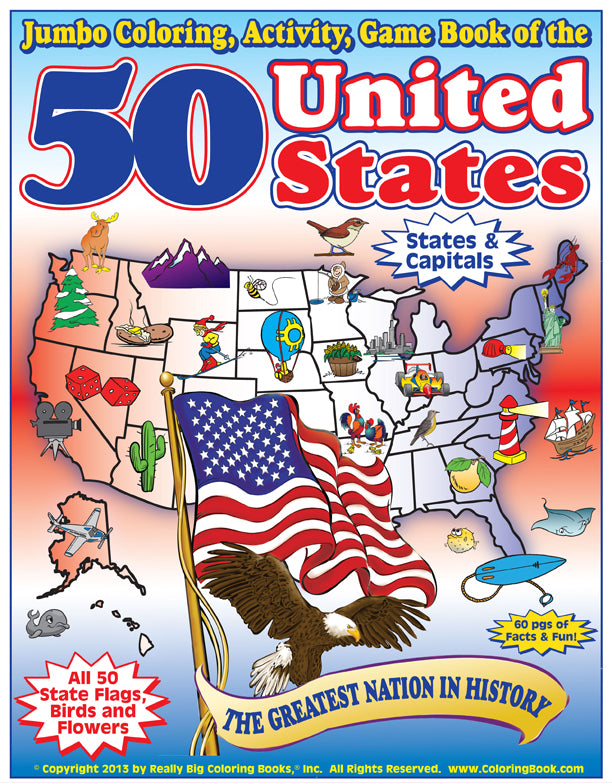 American Coloring Books PDQ Table Top Display