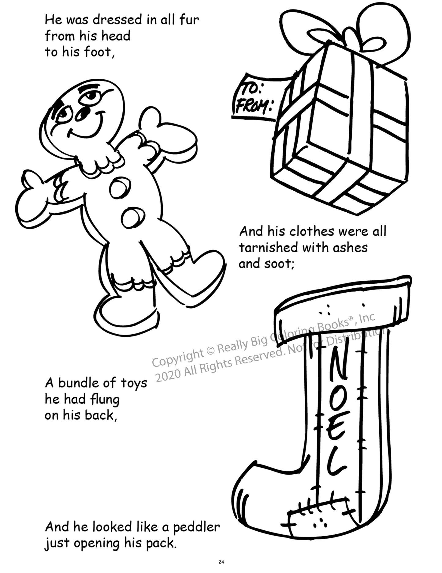 Twas the Night Before Christmas Coloring Book Case Pack (12)