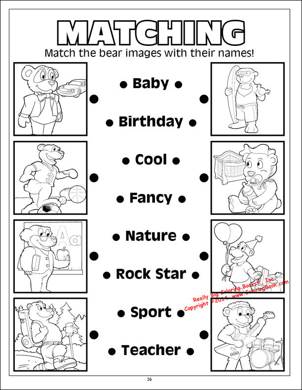 Beary Beary Book of Bears Power Panel Coloring Book Case Pack (12)