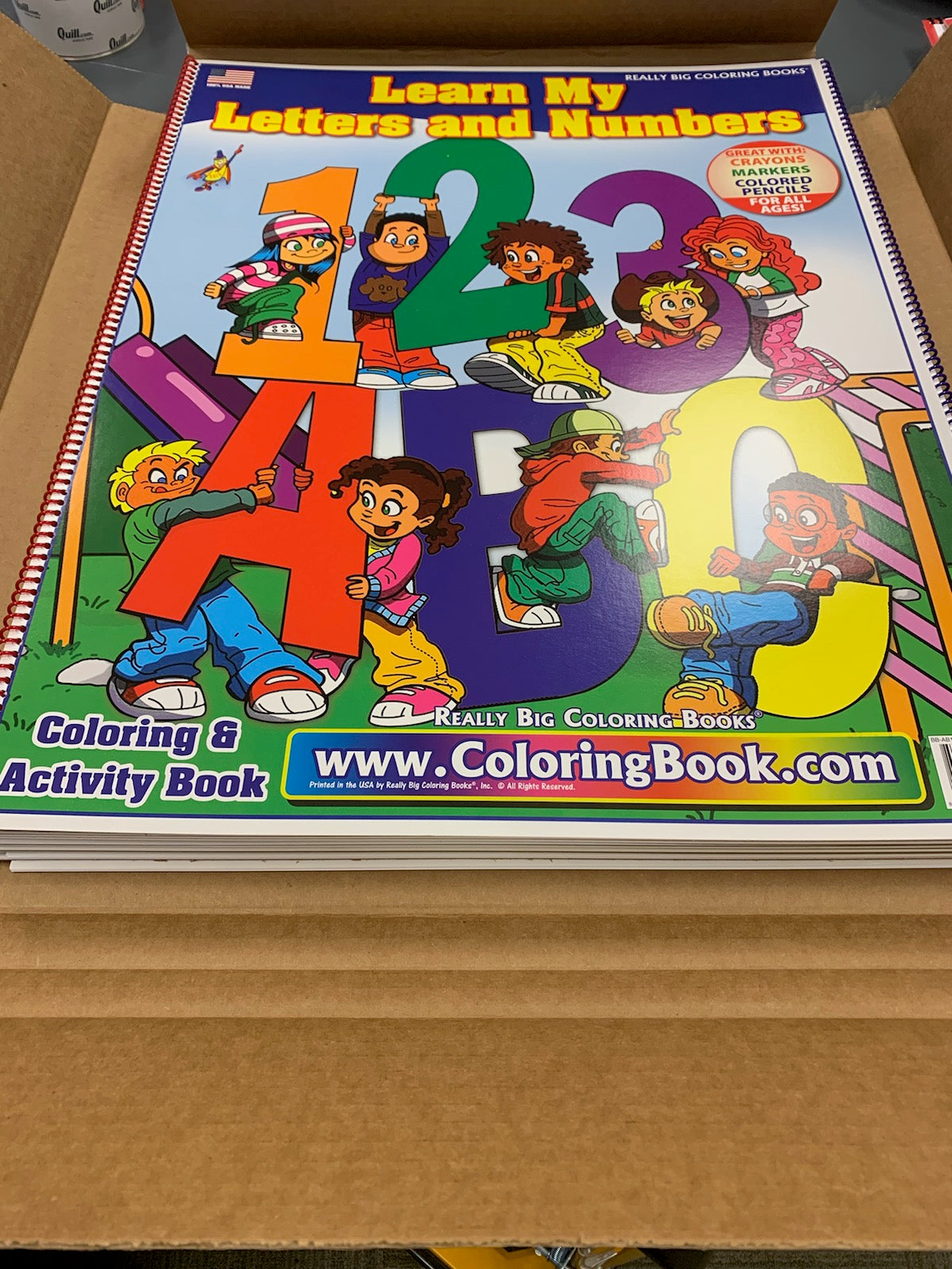 Letters and Numbers Coloring Book Case Pack (12)