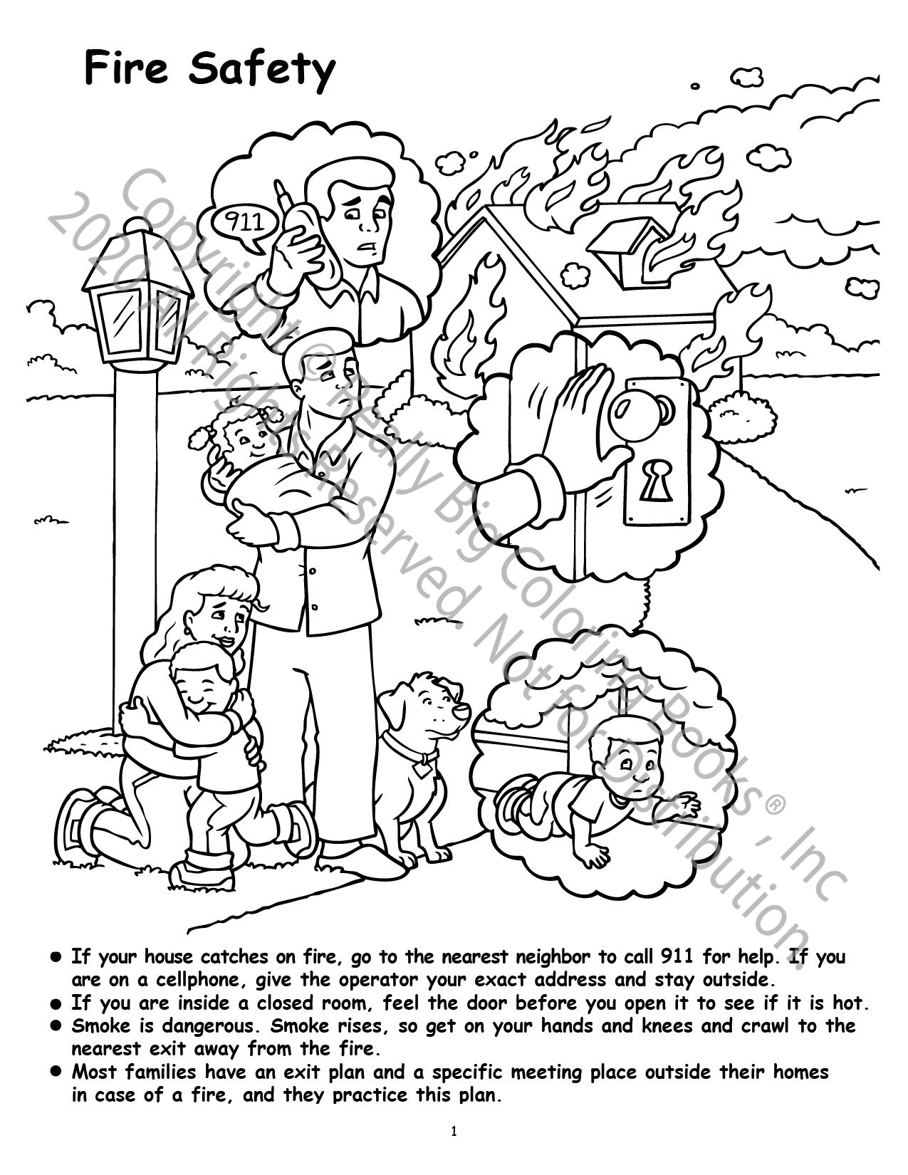 Child Safety Power Panel Coloring Book Case Pack (12)