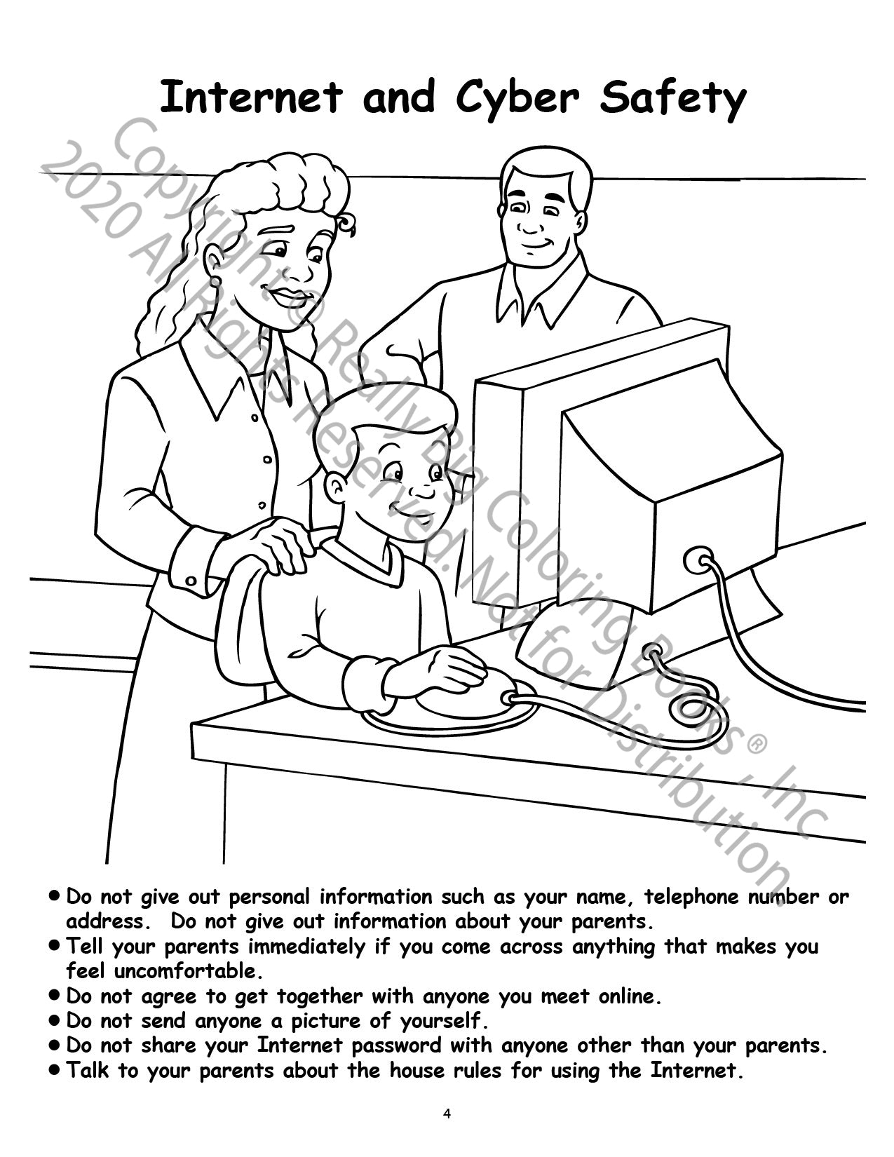 Child Safety Power Panel Coloring Book Case Pack (12)