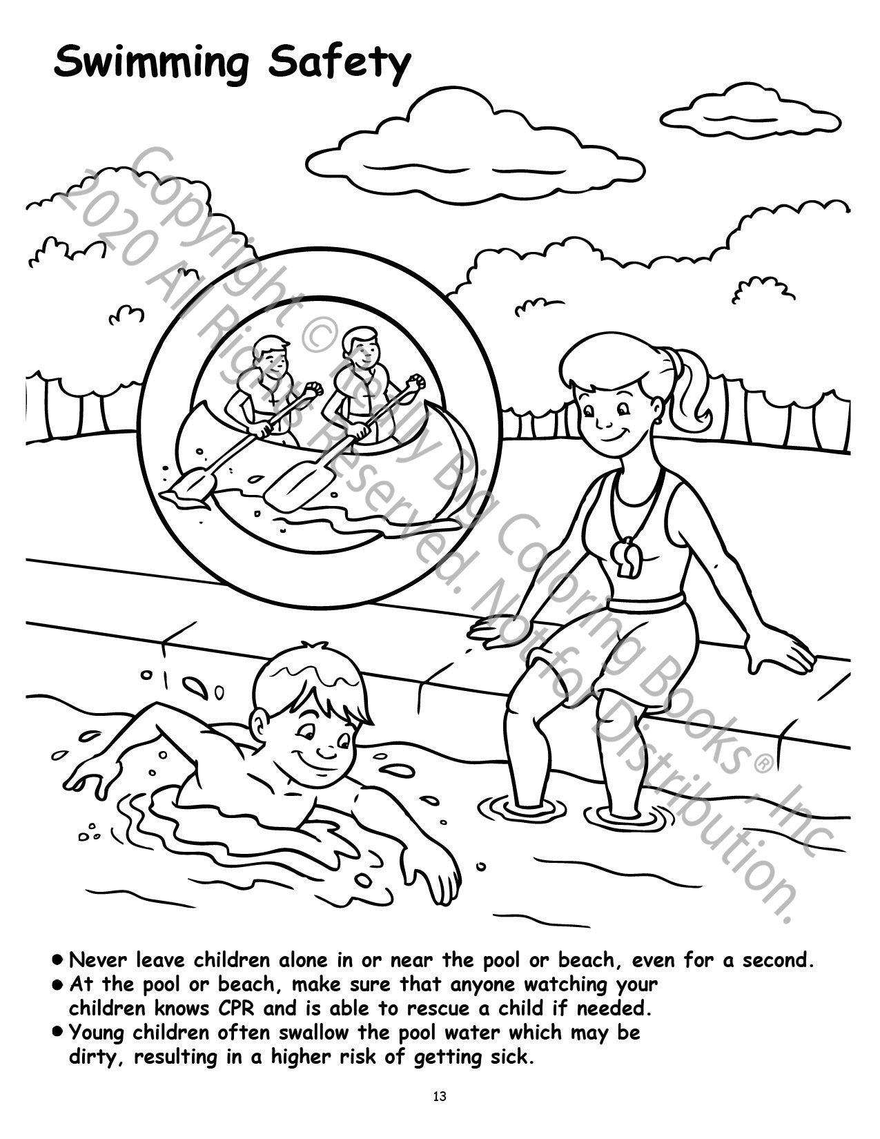 Child Safety Power Panel Coloring Book Case Pack (12)