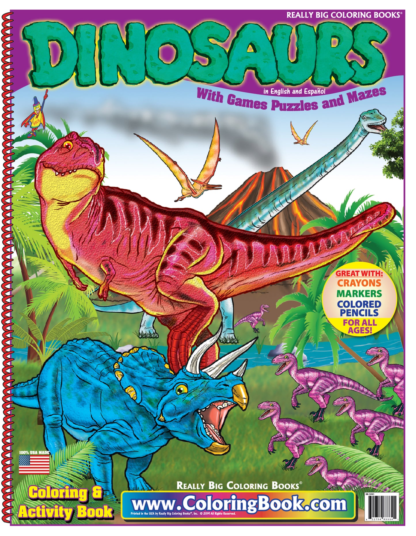 Dinosaurs Coloring Book Case Pack (12)