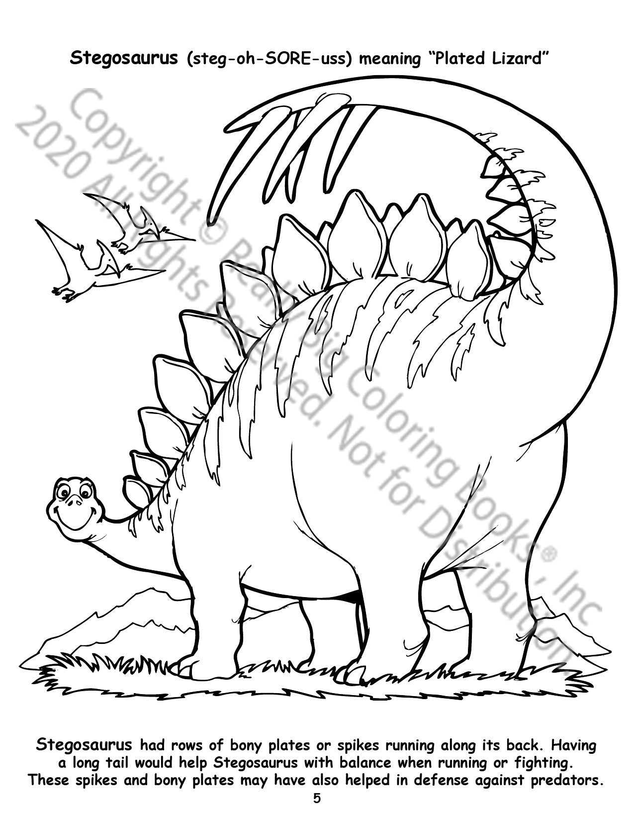 Dinosaurs Power Panel Coloring Book Case Pack (12)