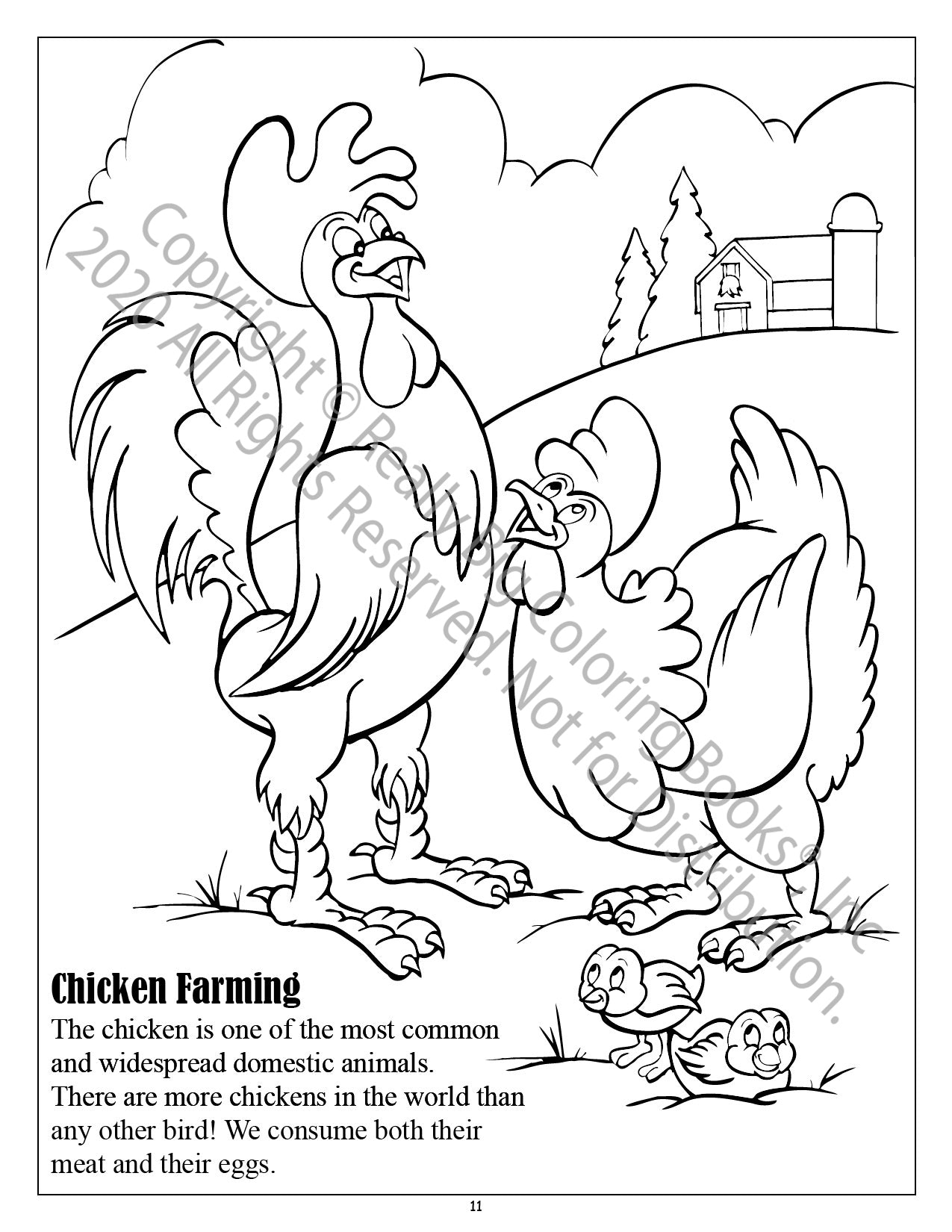 Food and Fun on the Farm Power Panel Coloring Book Case Pack (12)