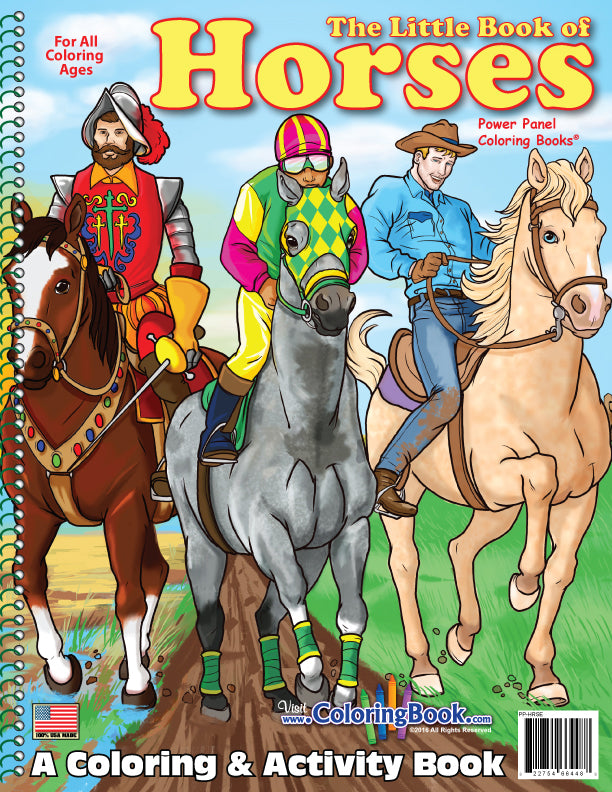 Little Book of Horses Power Panel Coloring Book Case Pack (12)