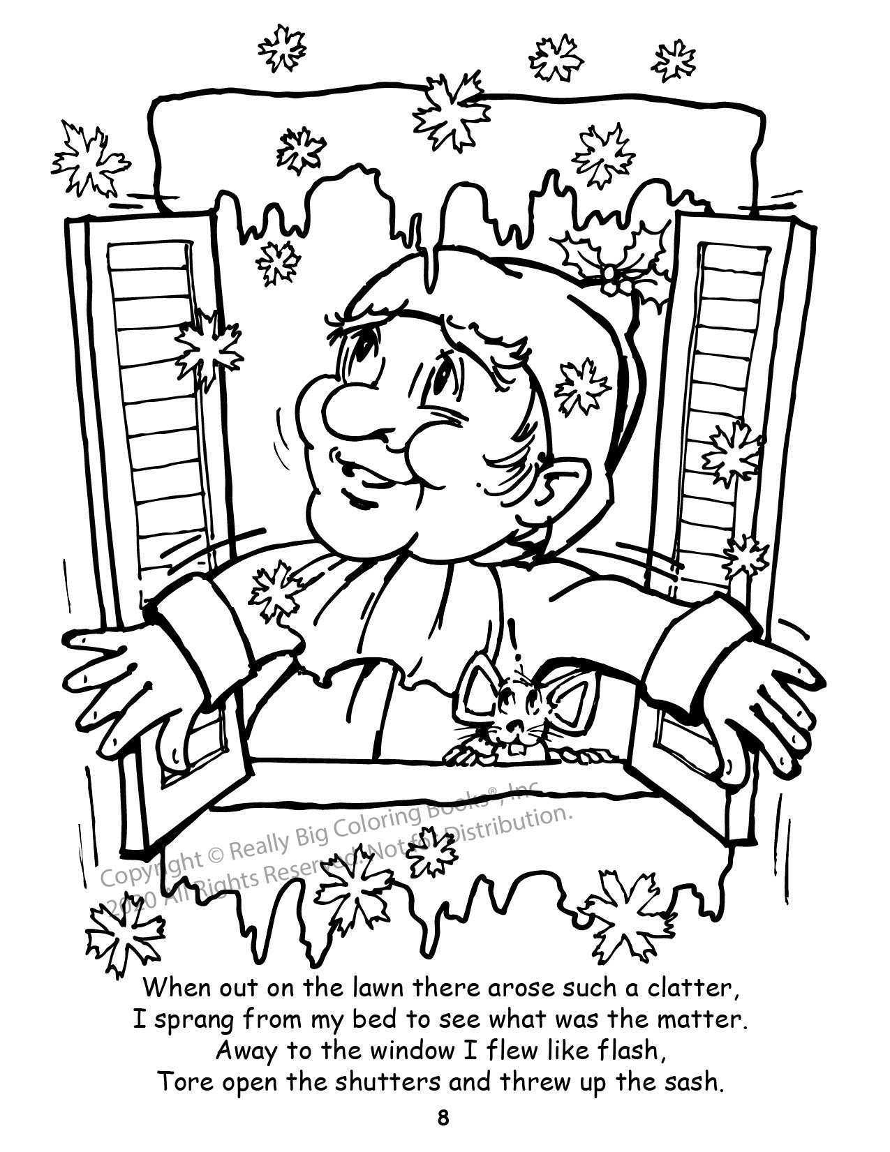 Twas the Night before Christmas Power Panel Coloring Book case Pack (12)