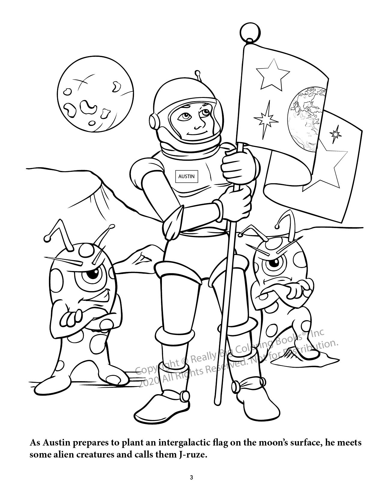 Outer Space Power Panel Coloring Book Case Pack (12)