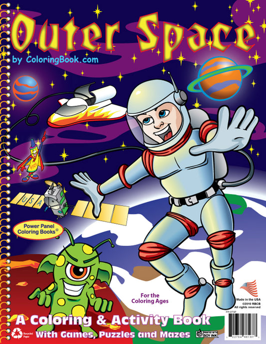 Outer Space Power Panel Coloring Book Case Pack (12)