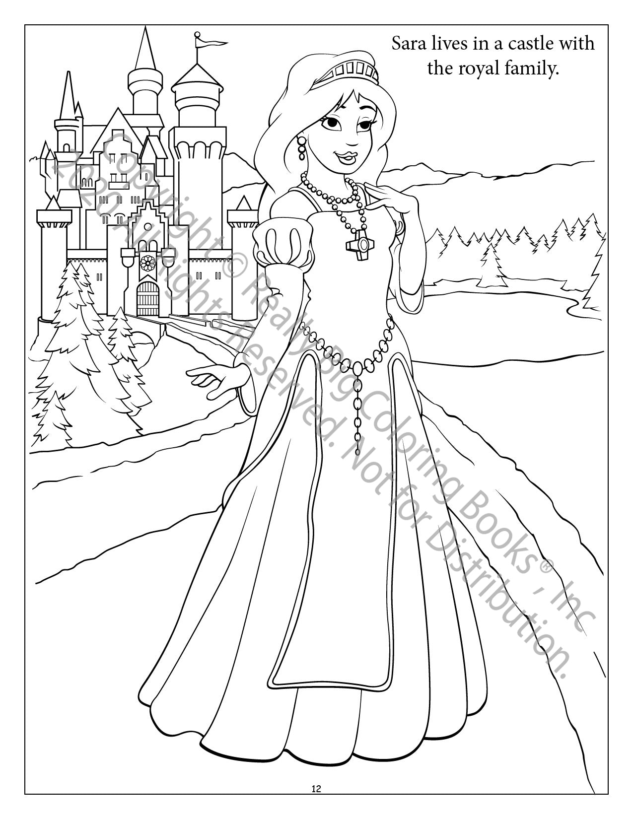 Princesses Power Panel Coloring Book Case Pack (12)