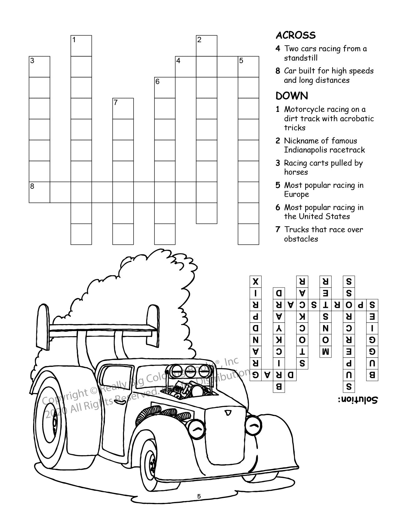 Racing Power Panel Coloring Book Case Pack (12)