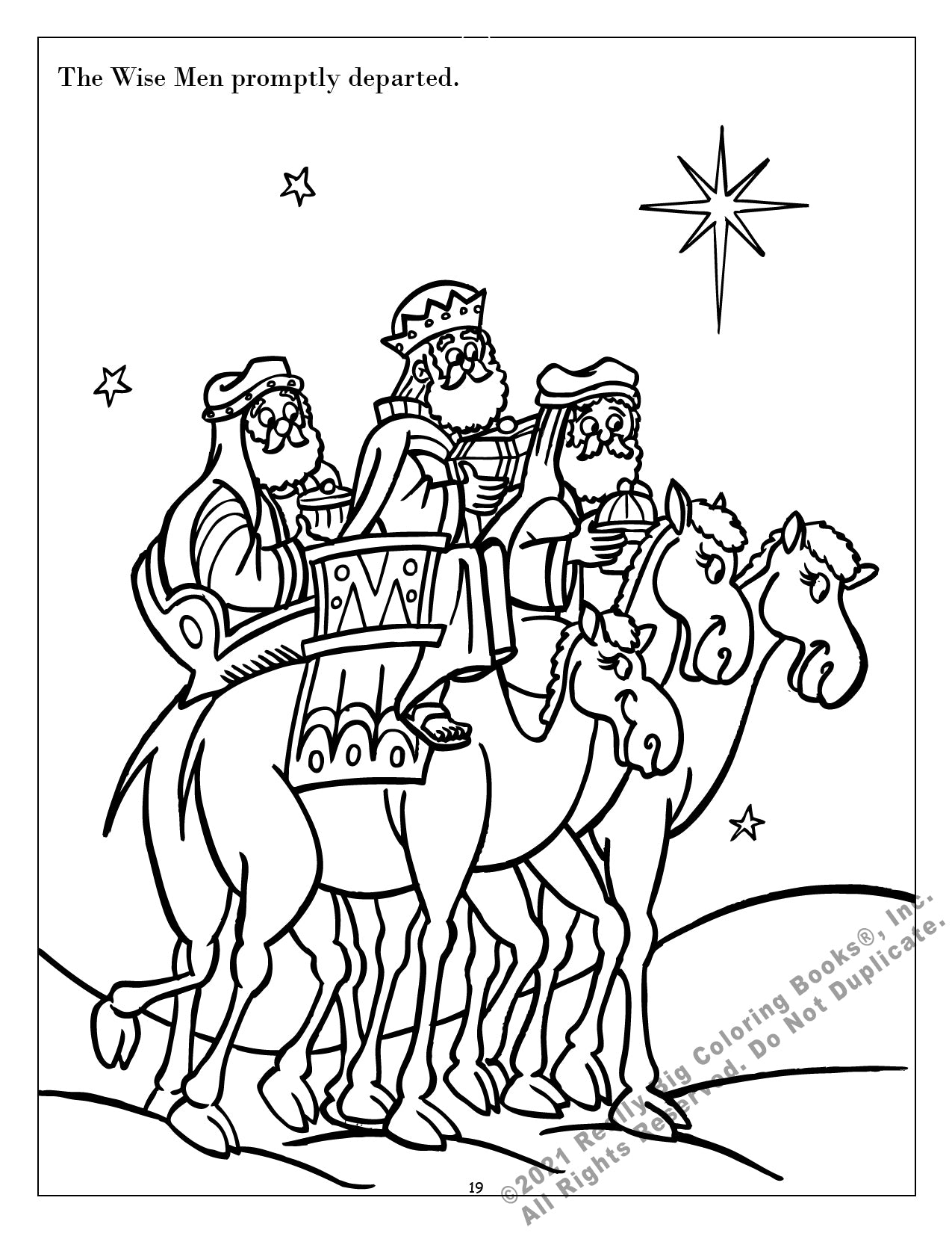 Real Story of Christmas Power Panel Coloring Book Case Pack (12)