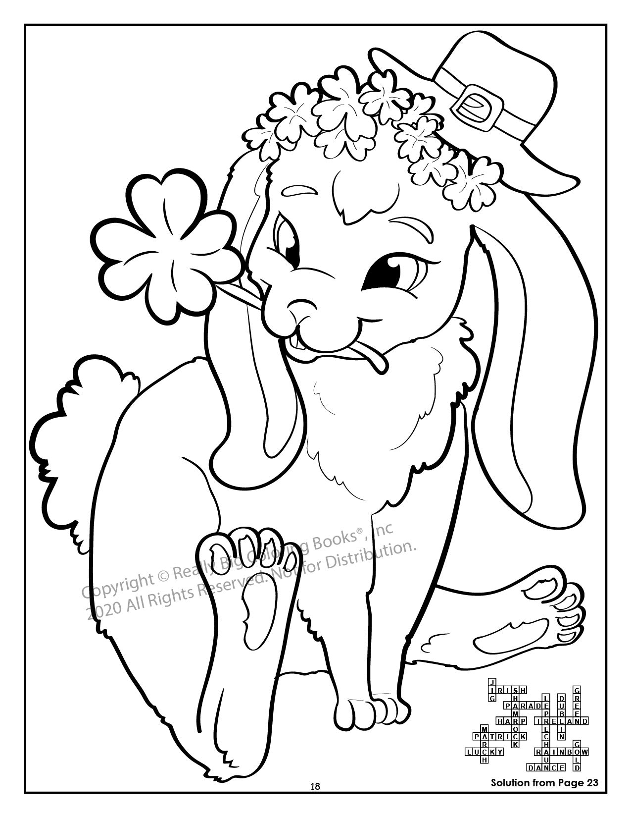 Celebrating St. Patrick's Day Power Panel Coloring Book Case Pack (12)