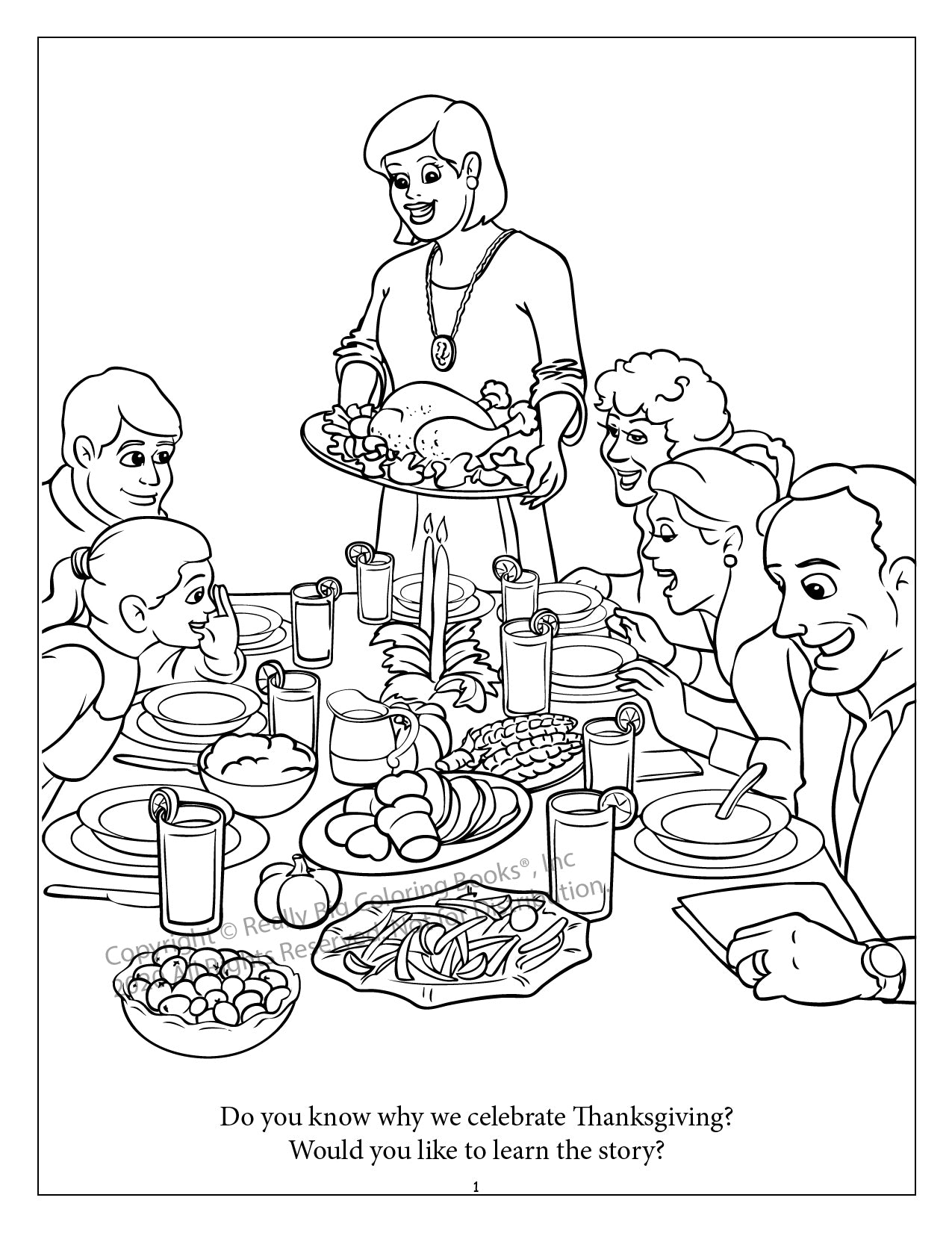 Thanksgiving Power Panel Coloring Book Case Pack (12)