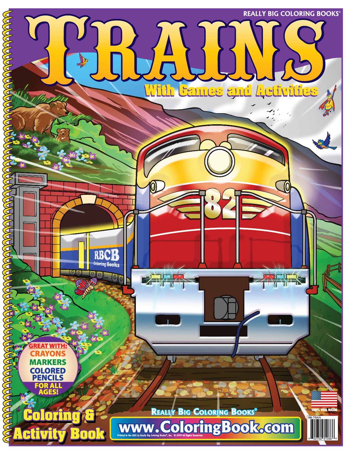 Trains Coloring Book Case Pack (12)