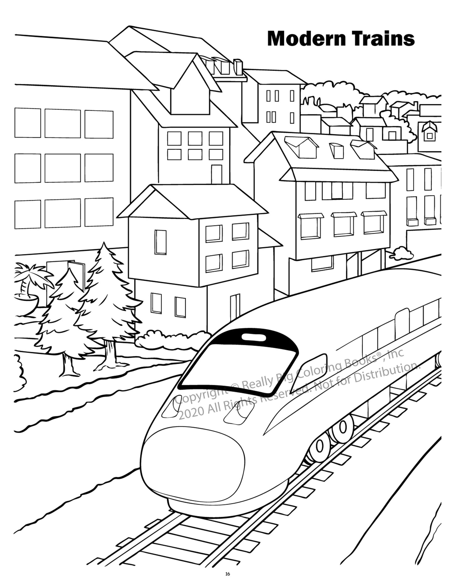 Trains Coloring Book Case Pack (12)