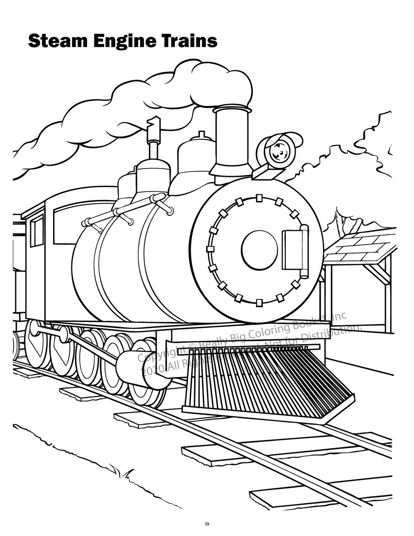 Trains Coloring Book Case Pack (12)