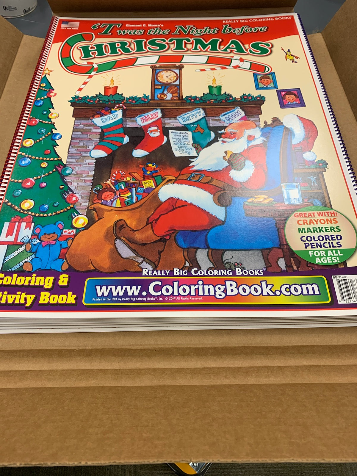 Twas the Night Before Christmas Coloring Book Case Pack (12)