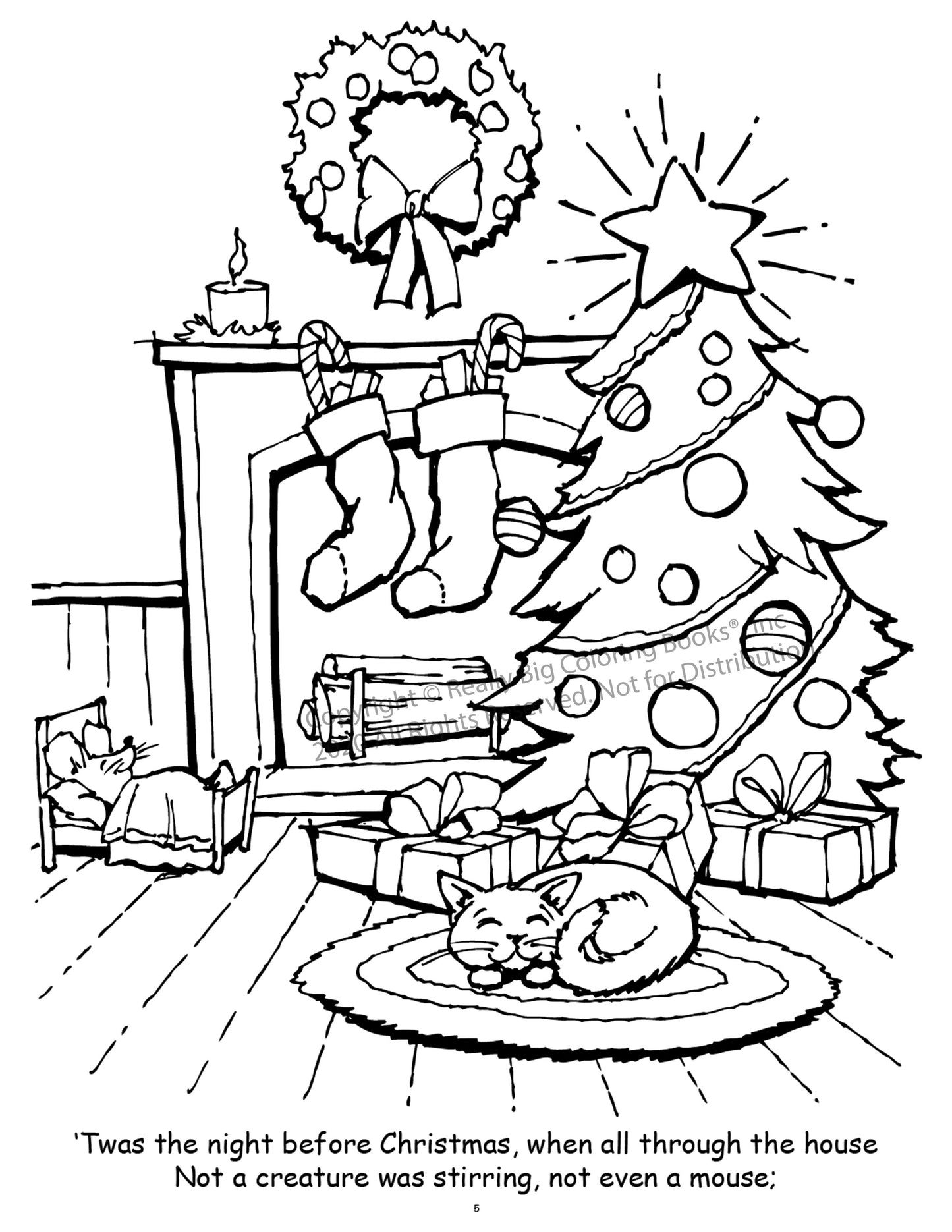 Twas the Night Before Christmas Coloring Book Case Pack (12)
