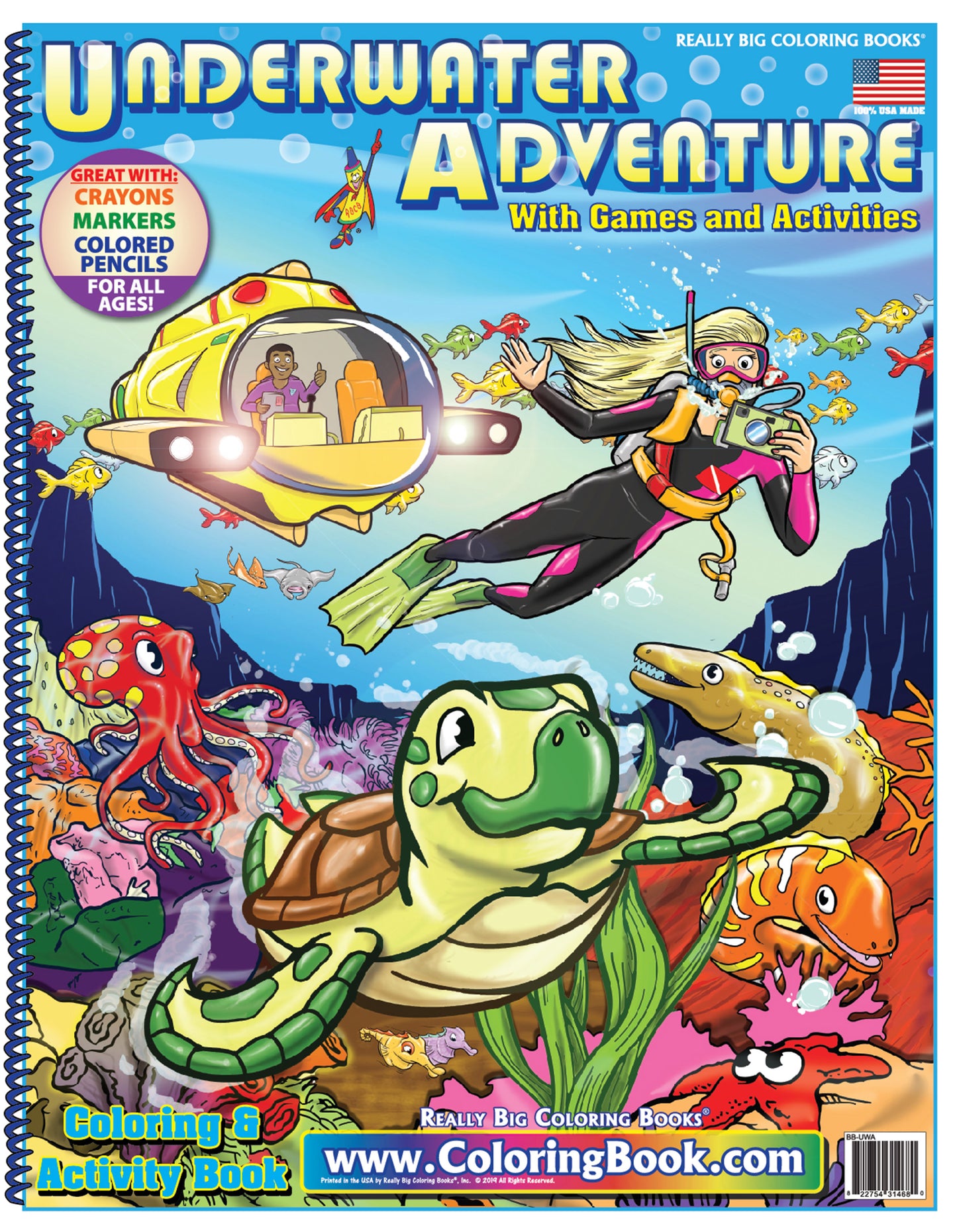 Underwater Adventure Coloring Book Case Pack (12)