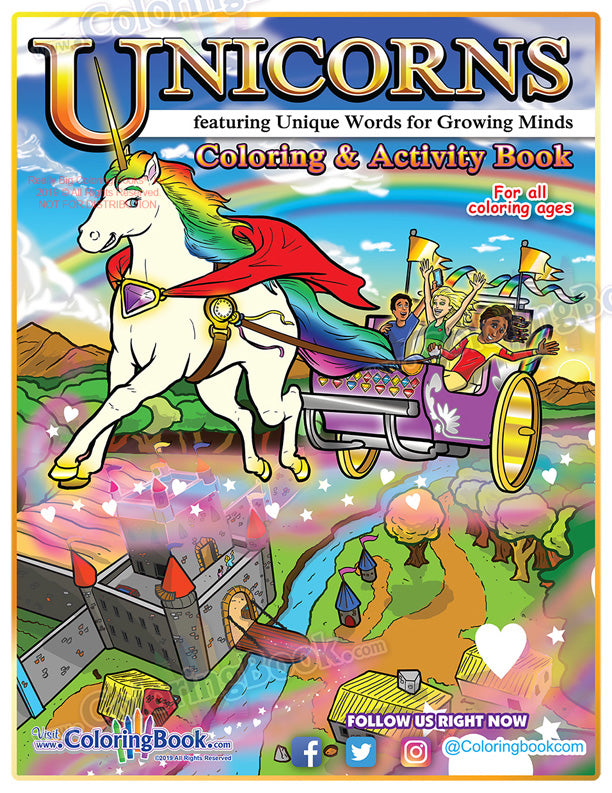 Unicorns Coloring and Activity Book Case Pack (12)