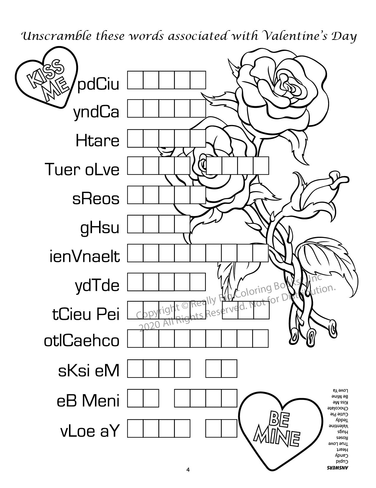 Be My Valentine Power Panel Coloring Book Case Pack (12)